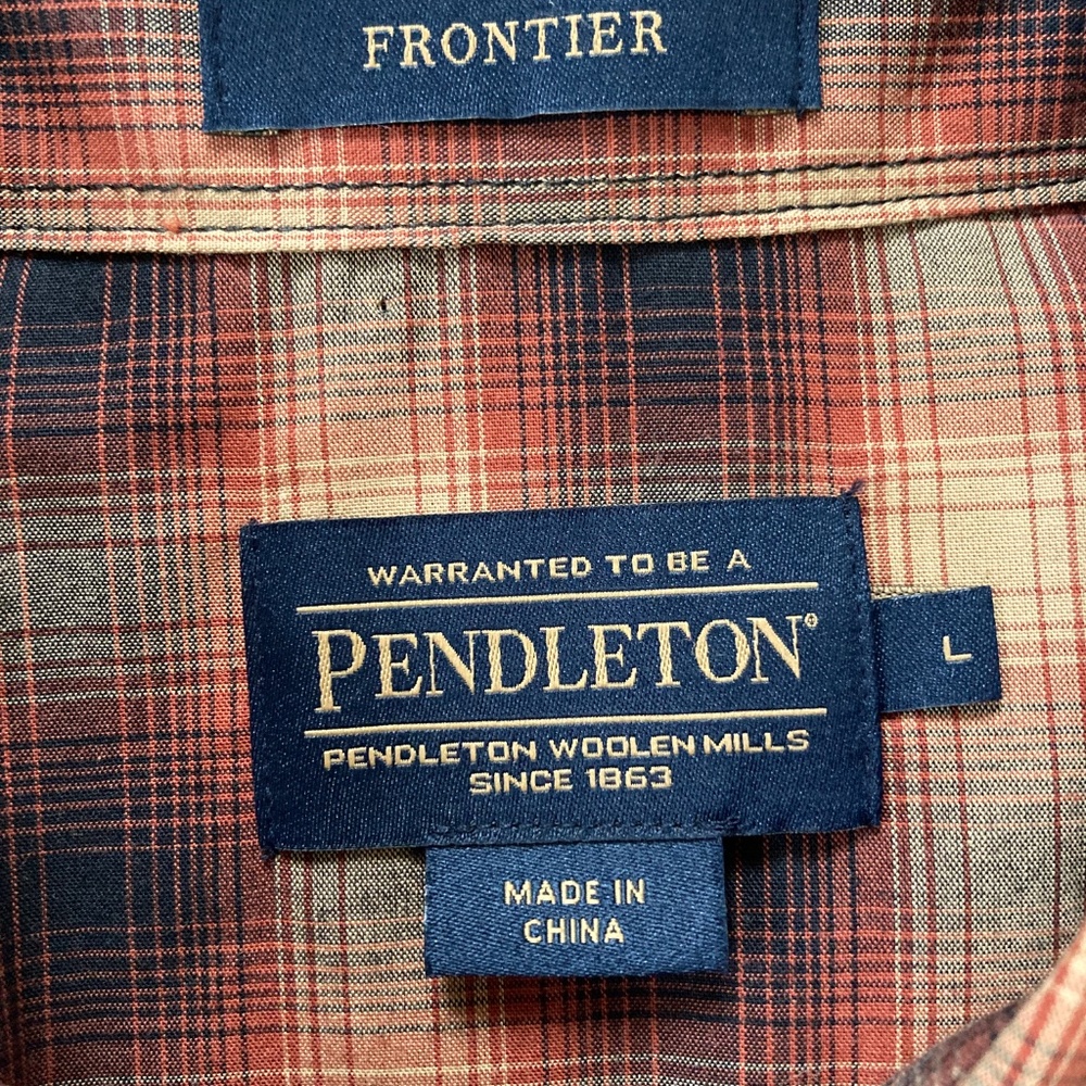 Pendleton Frontier short sleeve snap button shirt… - image 4